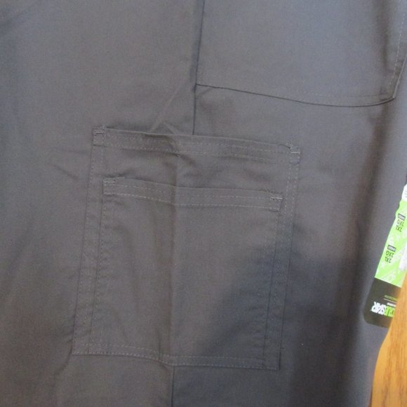 SCRUBSTAR WOMENS SZ 2 X DRAWSTRING PANTS PEWTER STRETCH GRAY MEDICAL DOCTOR NWT - Picture 9 of 13